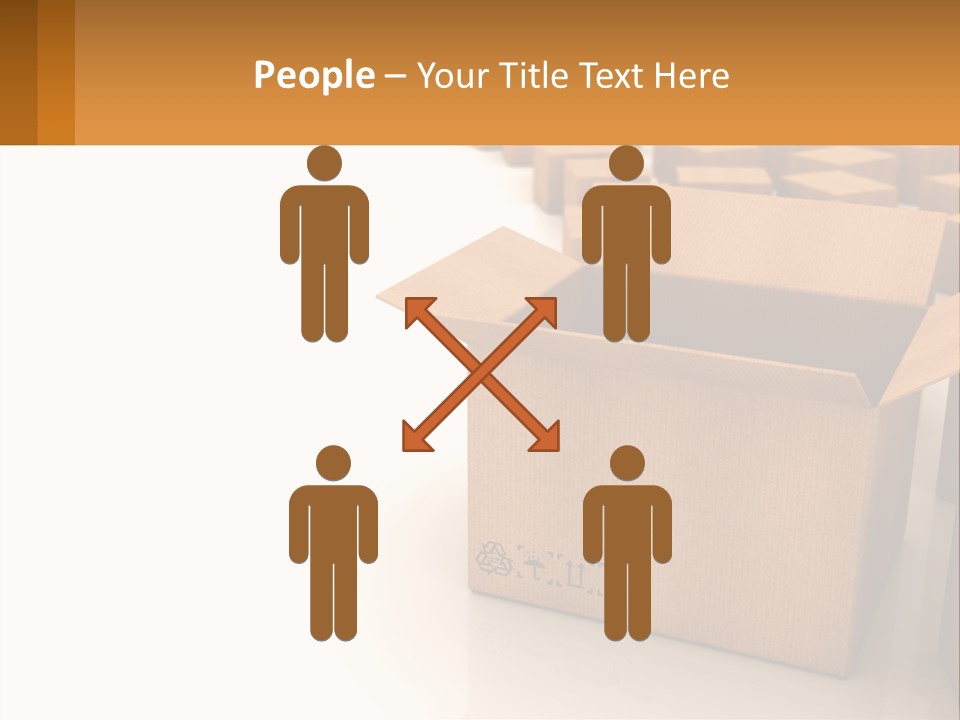 A Group Of Boxes Sitting On Top Of A White Floor PowerPoint Template