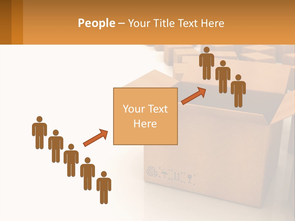 A Group Of Boxes Sitting On Top Of A White Floor PowerPoint Template