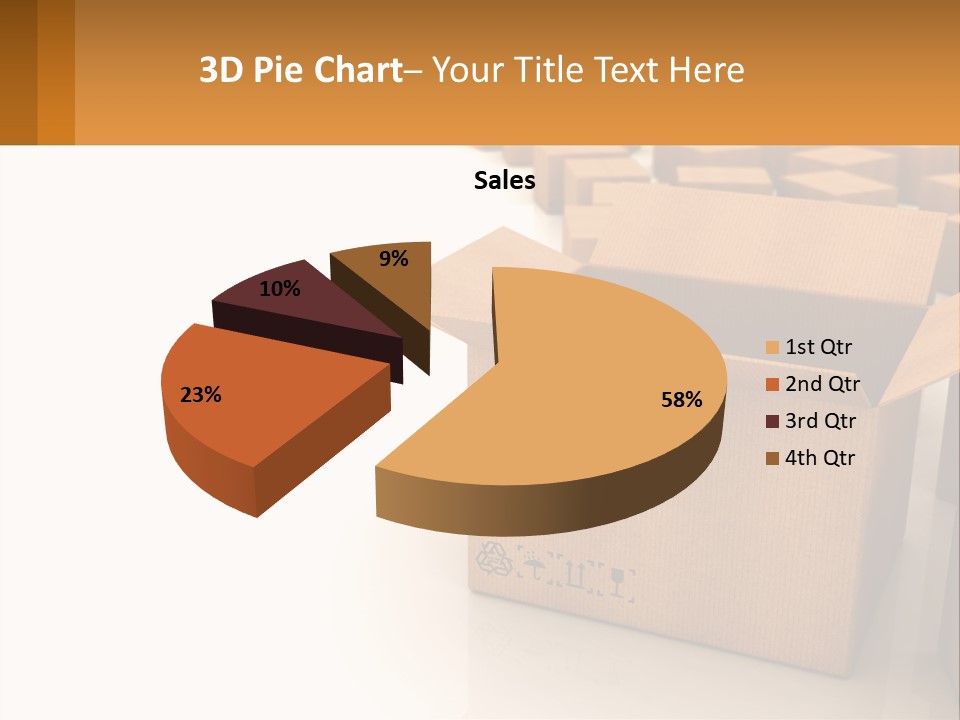A Group Of Boxes Sitting On Top Of A White Floor PowerPoint Template