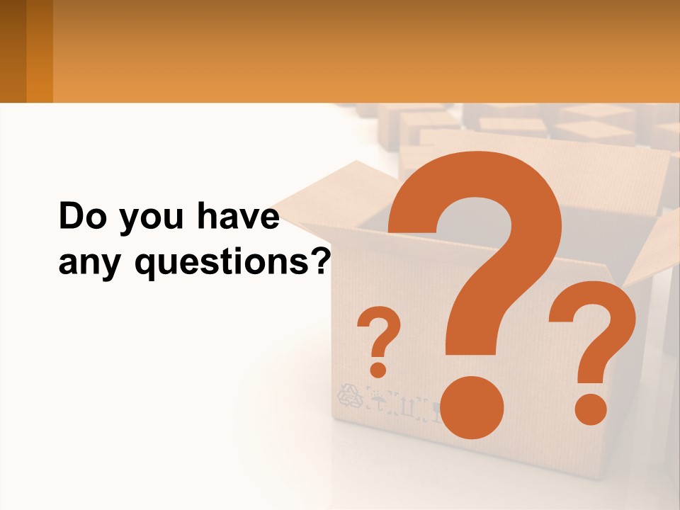 A Group Of Boxes Sitting On Top Of A White Floor PowerPoint Template