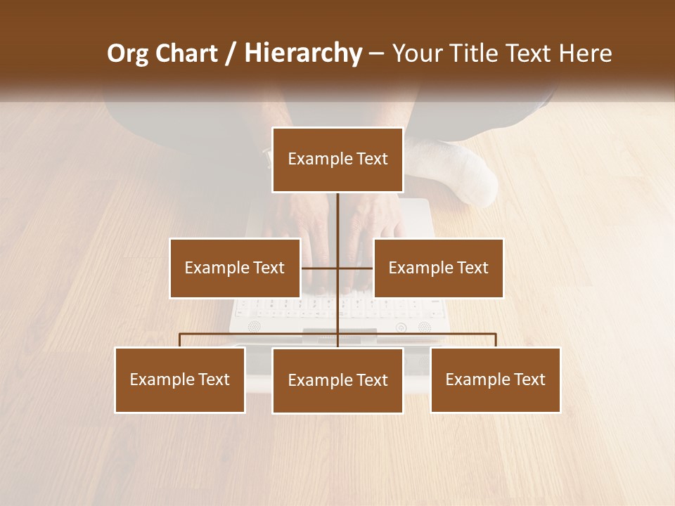 A Person Sitting On The Floor Using A Laptop PowerPoint Template