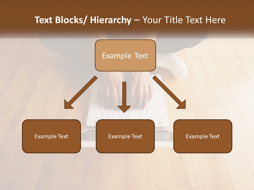 A Person Sitting On The Floor Using A Laptop PowerPoint Template