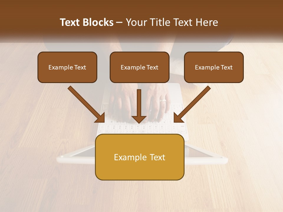 A Person Sitting On The Floor Using A Laptop PowerPoint Template
