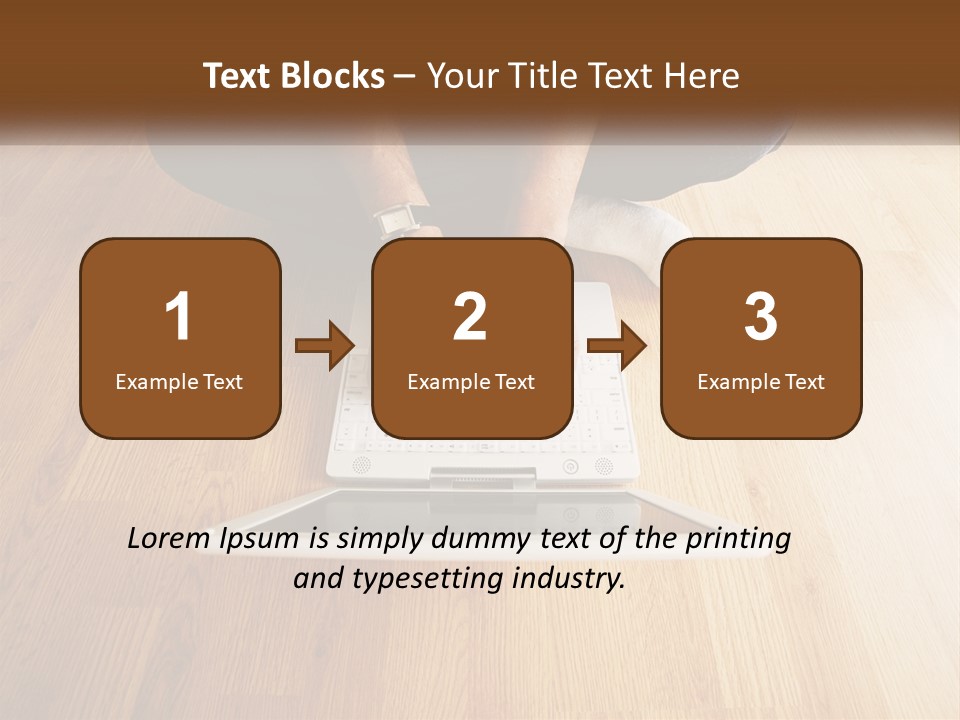 A Person Sitting On The Floor Using A Laptop PowerPoint Template