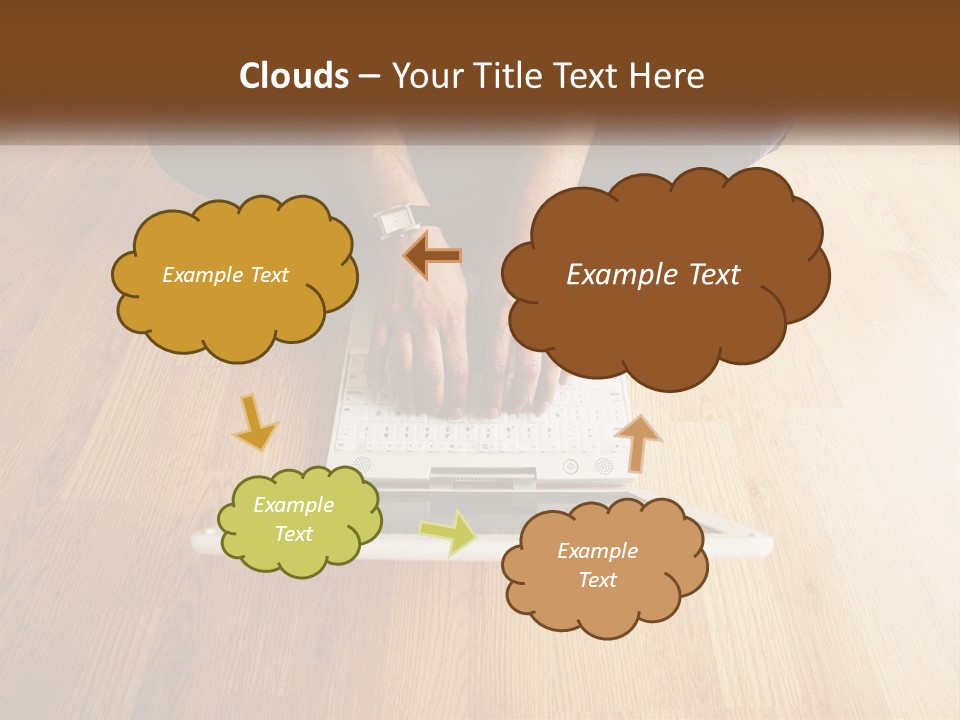 A Person Sitting On The Floor Using A Laptop PowerPoint Template