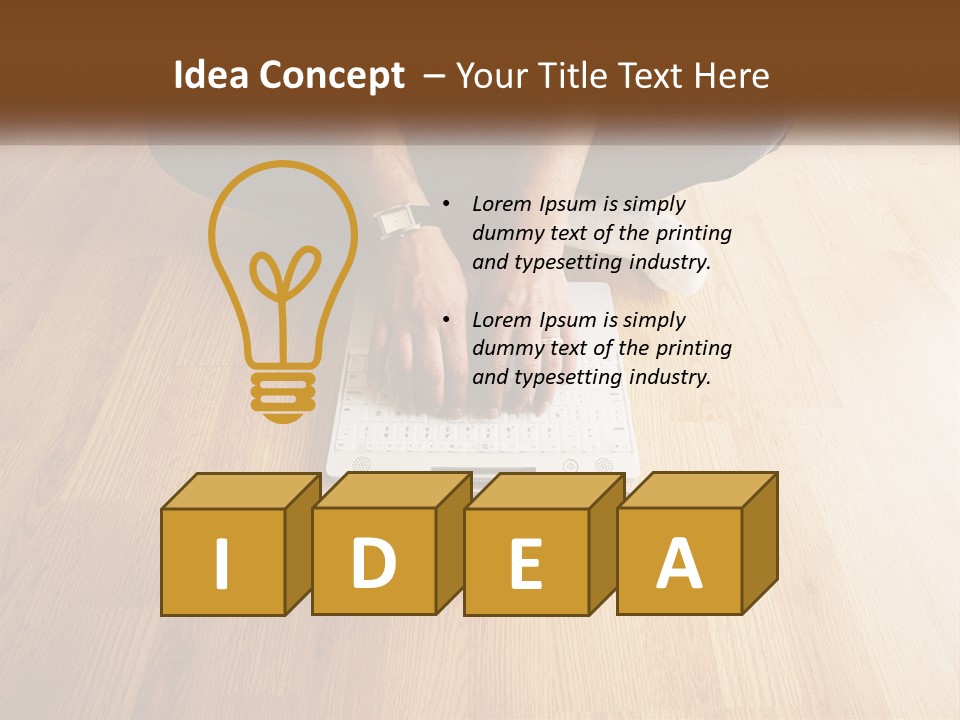 A Person Sitting On The Floor Using A Laptop PowerPoint Template