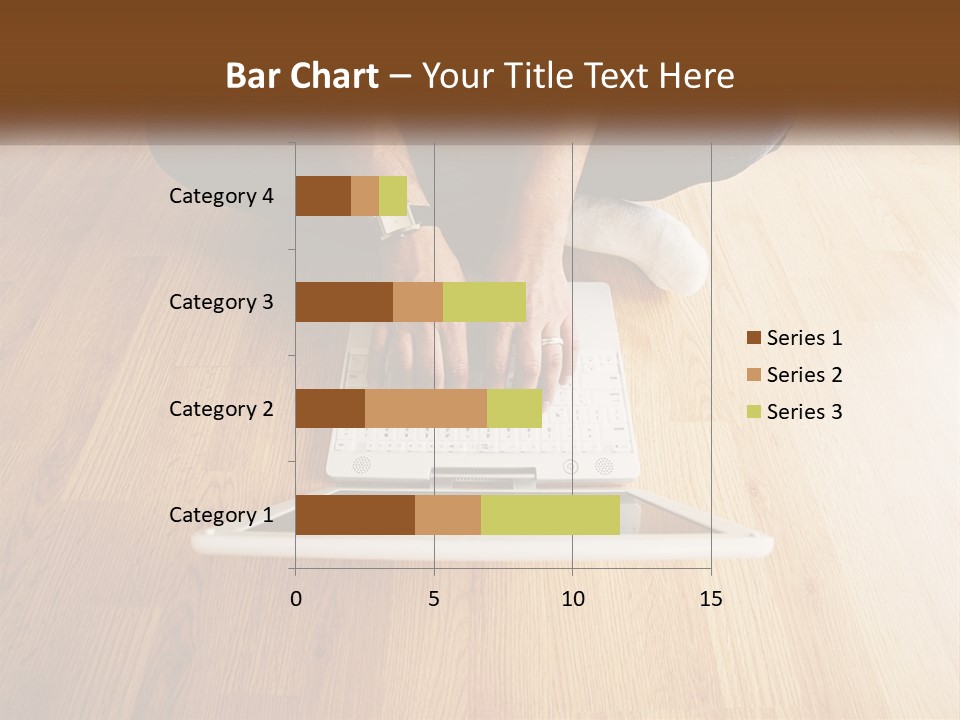 A Person Sitting On The Floor Using A Laptop PowerPoint Template