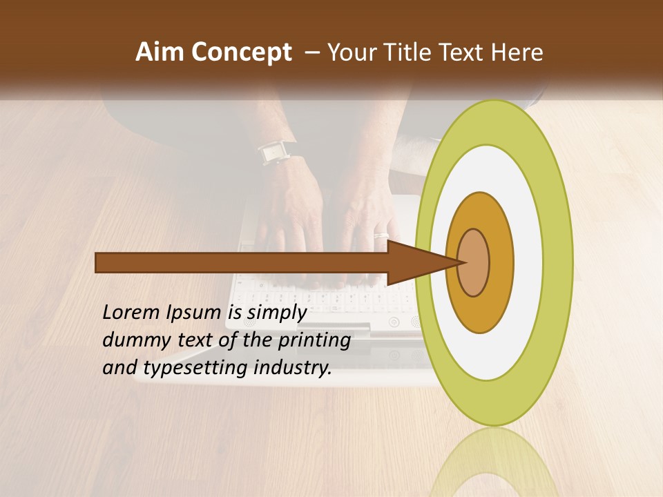 A Person Sitting On The Floor Using A Laptop PowerPoint Template