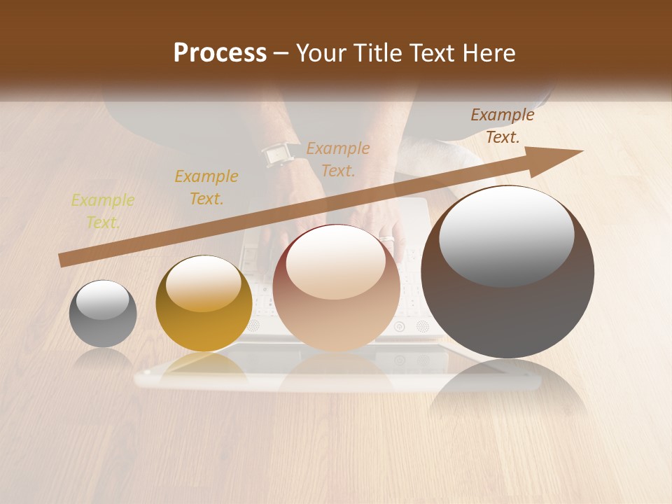 A Person Sitting On The Floor Using A Laptop PowerPoint Template