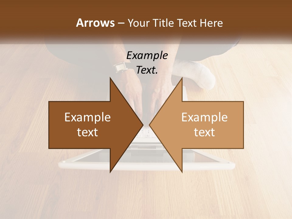 A Person Sitting On The Floor Using A Laptop PowerPoint Template