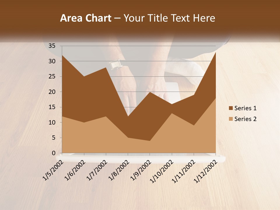 A Person Sitting On The Floor Using A Laptop PowerPoint Template
