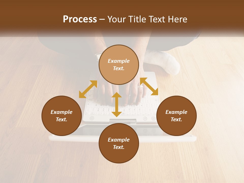 A Person Sitting On The Floor Using A Laptop PowerPoint Template