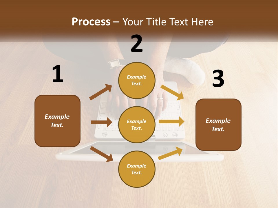 A Person Sitting On The Floor Using A Laptop PowerPoint Template