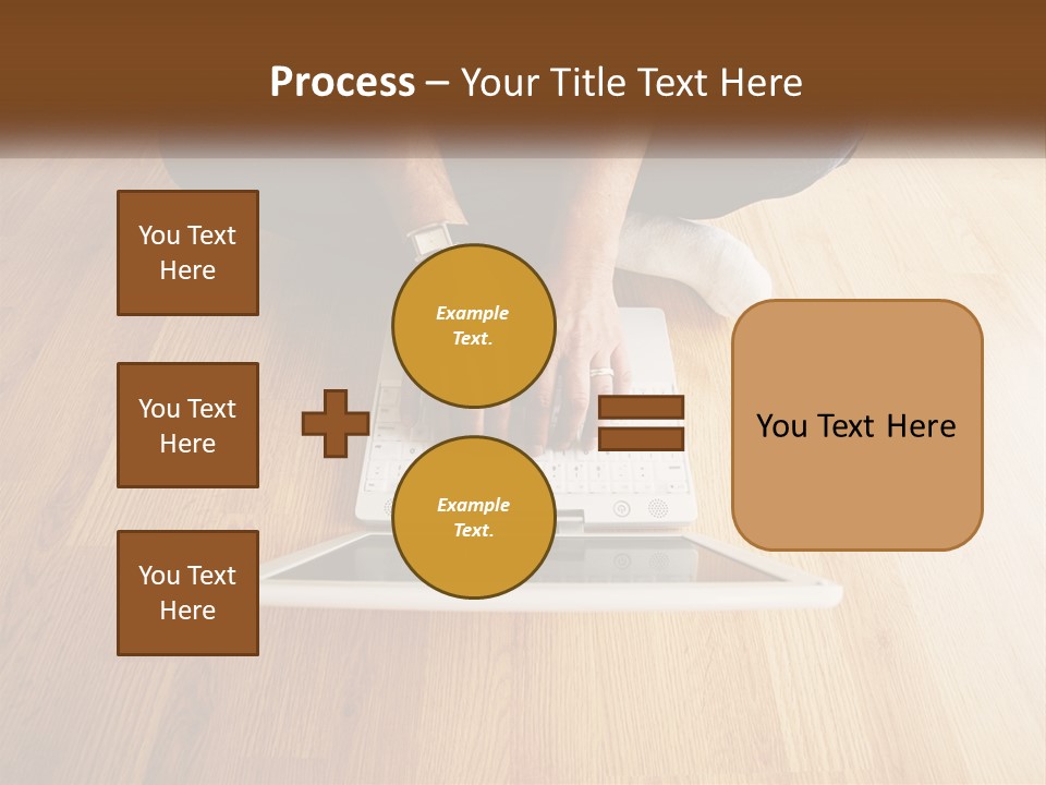 A Person Sitting On The Floor Using A Laptop PowerPoint Template