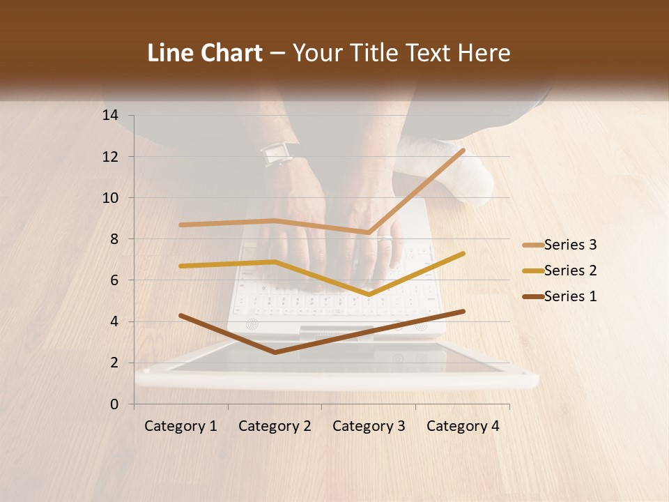 A Person Sitting On The Floor Using A Laptop PowerPoint Template