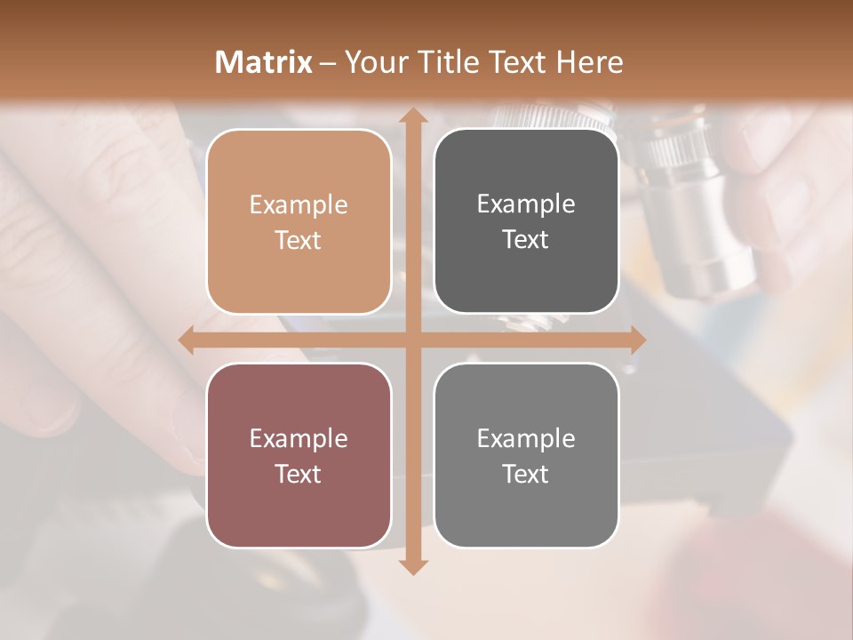 A Person Using A Microscope To Examine Something PowerPoint Template