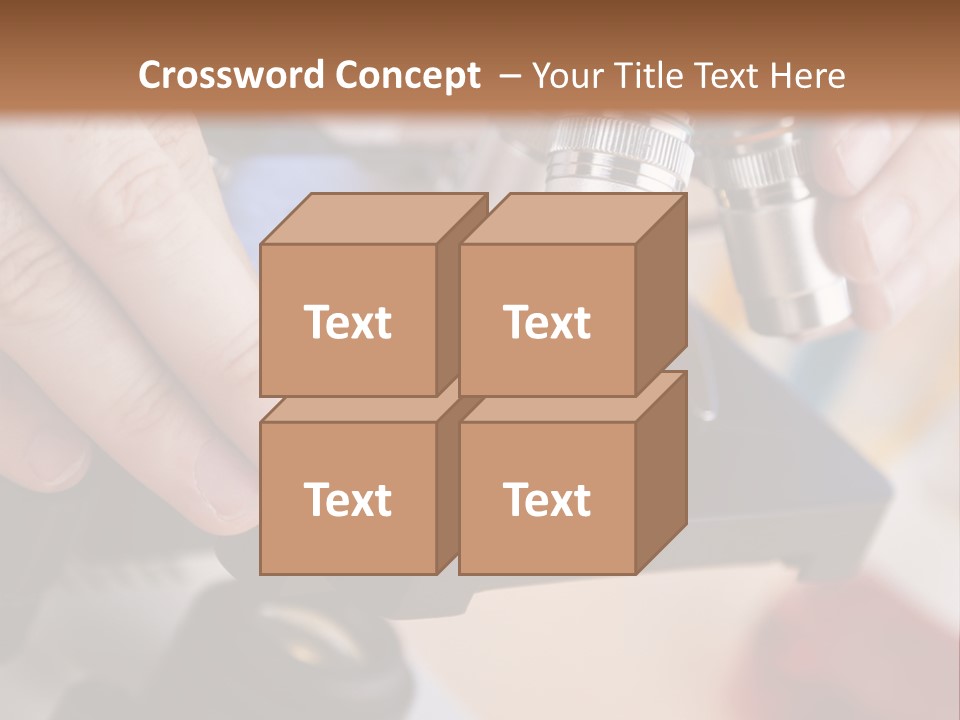 A Person Using A Microscope To Examine Something PowerPoint Template