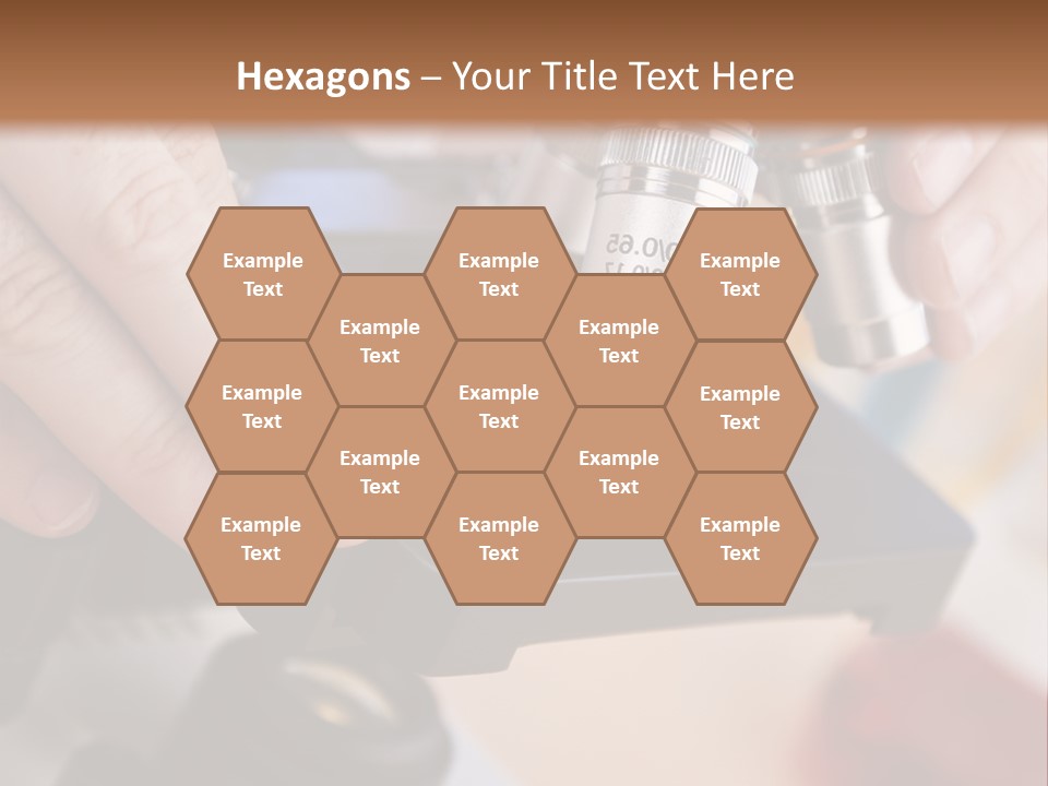 A Person Using A Microscope To Examine Something PowerPoint Template