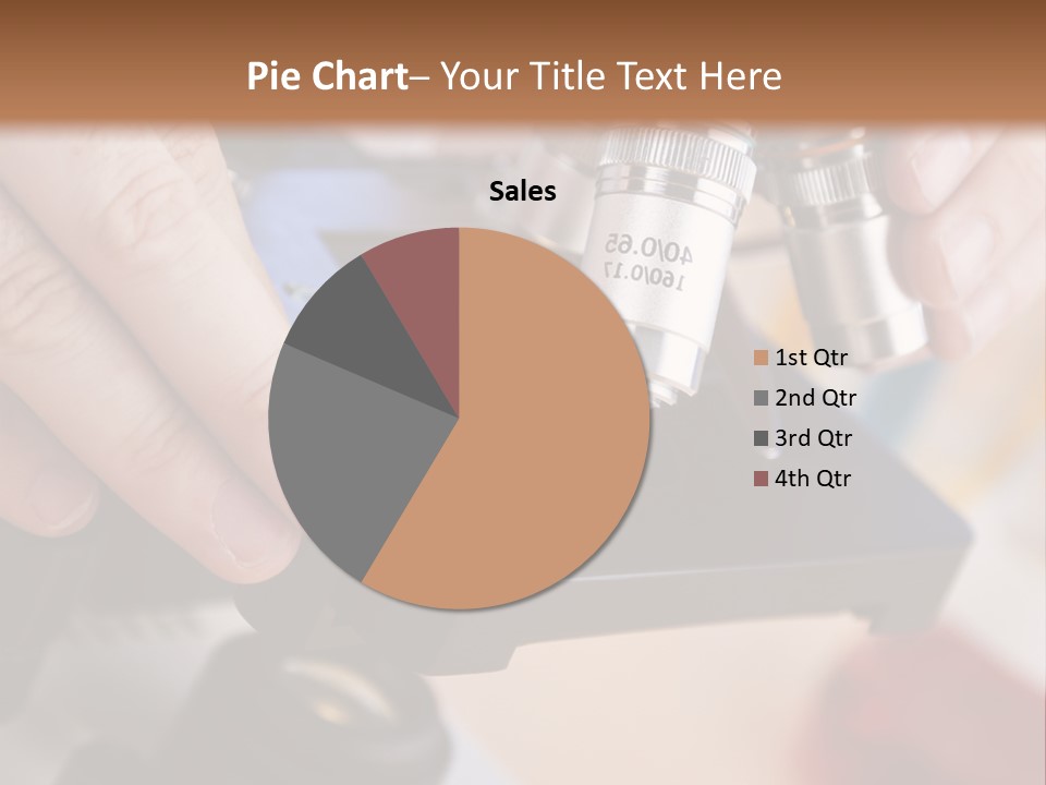 A Person Using A Microscope To Examine Something PowerPoint Template