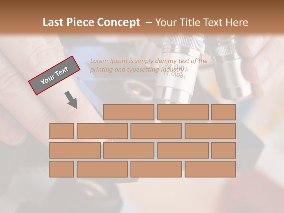 A Person Using A Microscope To Examine Something PowerPoint Template