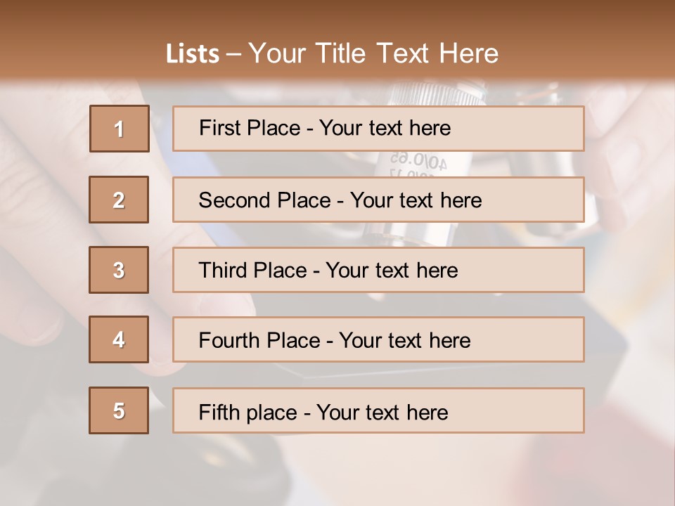 A Person Using A Microscope To Examine Something PowerPoint Template