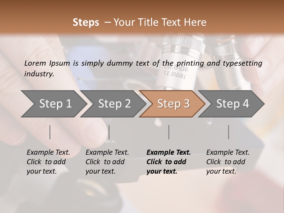 A Person Using A Microscope To Examine Something PowerPoint Template