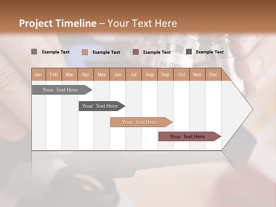 A Person Using A Microscope To Examine Something PowerPoint Template
