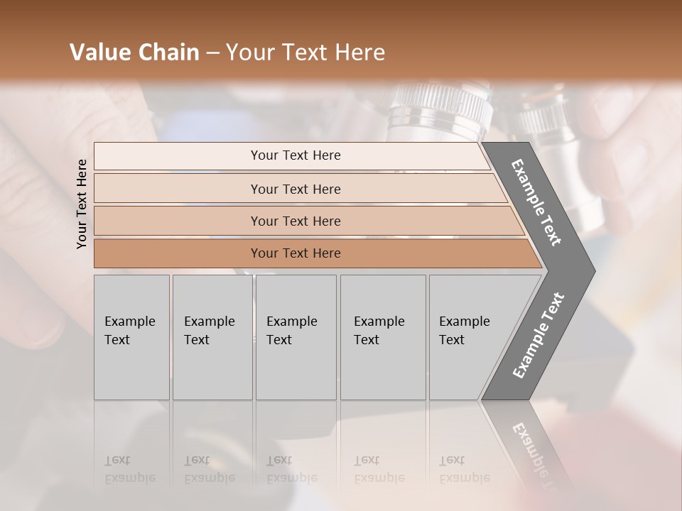 A Person Using A Microscope To Examine Something PowerPoint Template