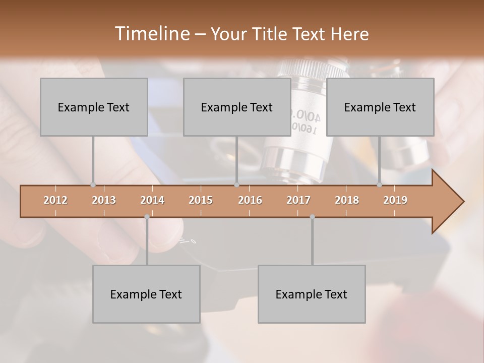 A Person Using A Microscope To Examine Something PowerPoint Template