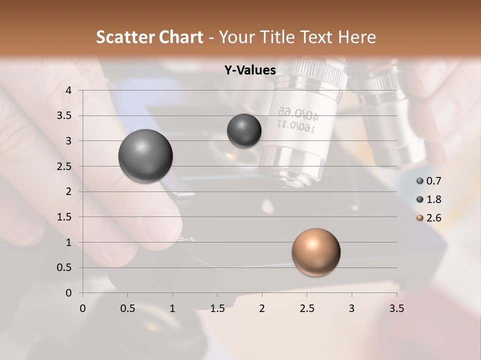 A Person Using A Microscope To Examine Something PowerPoint Template