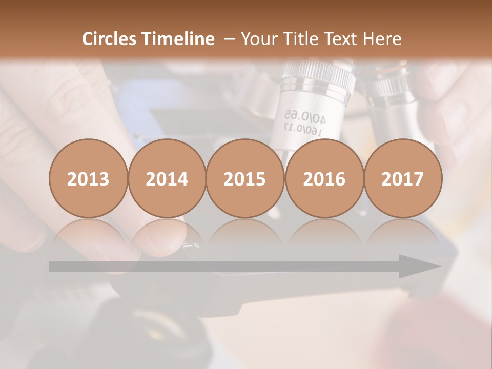 A Person Using A Microscope To Examine Something PowerPoint Template