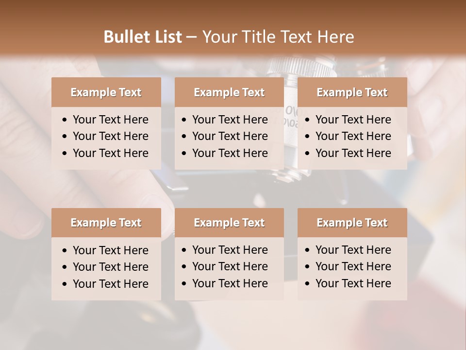 A Person Using A Microscope To Examine Something PowerPoint Template