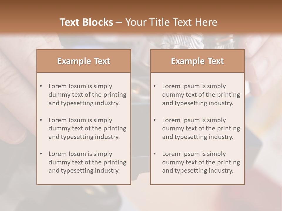 A Person Using A Microscope To Examine Something PowerPoint Template