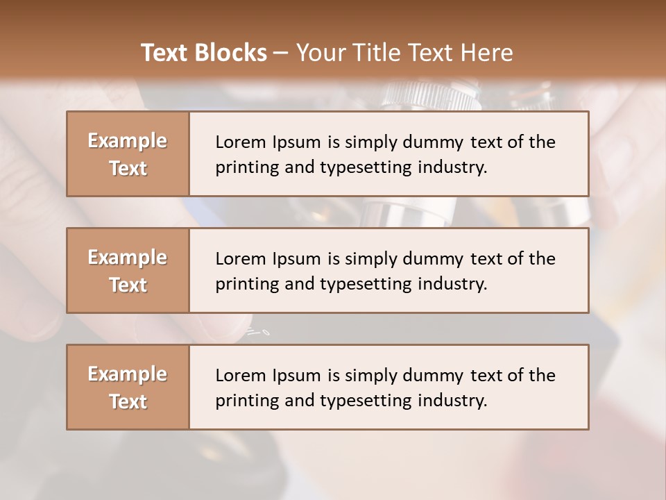A Person Using A Microscope To Examine Something PowerPoint Template