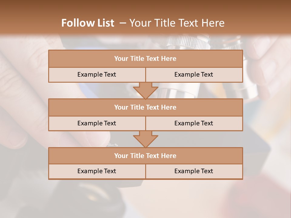 A Person Using A Microscope To Examine Something PowerPoint Template