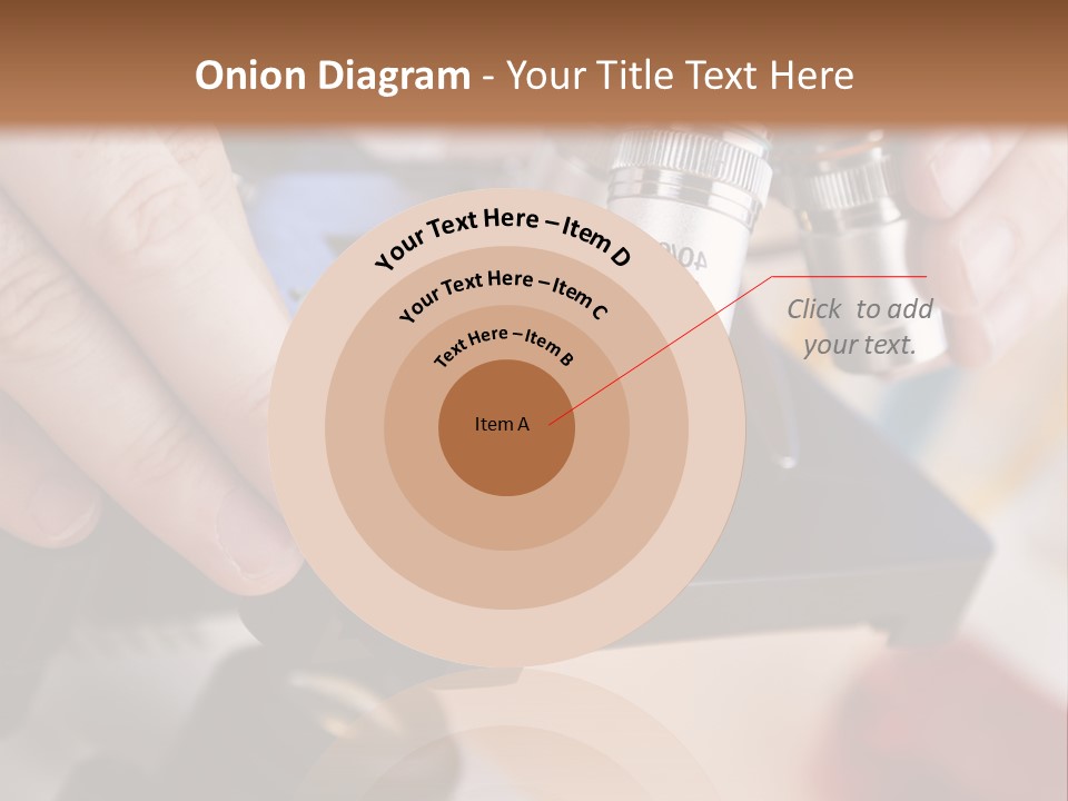 A Person Using A Microscope To Examine Something PowerPoint Template