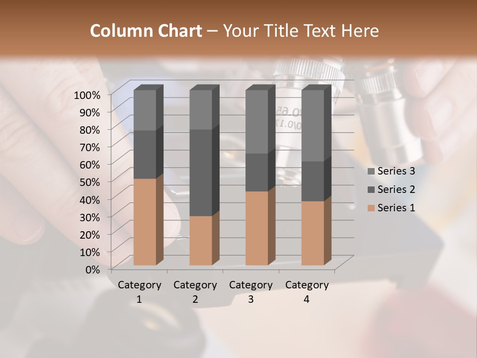 A Person Using A Microscope To Examine Something PowerPoint Template