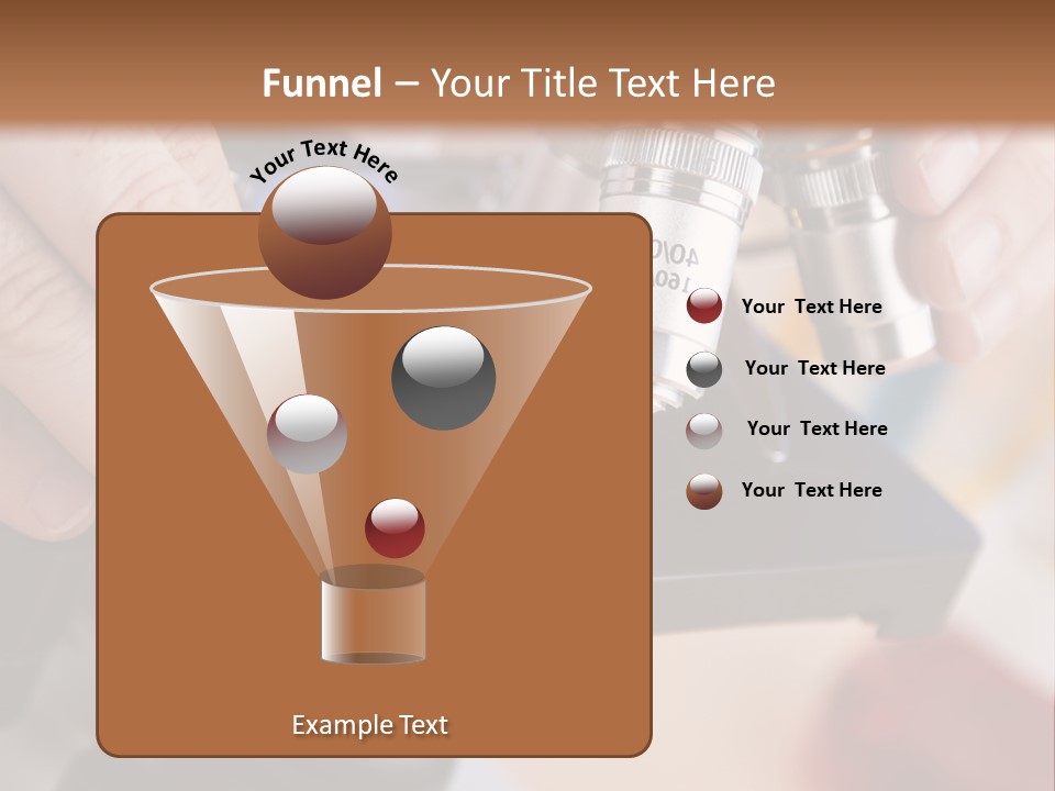 A Person Using A Microscope To Examine Something PowerPoint Template
