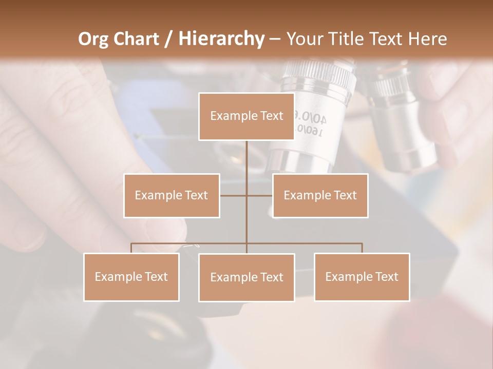 A Person Using A Microscope To Examine Something PowerPoint Template