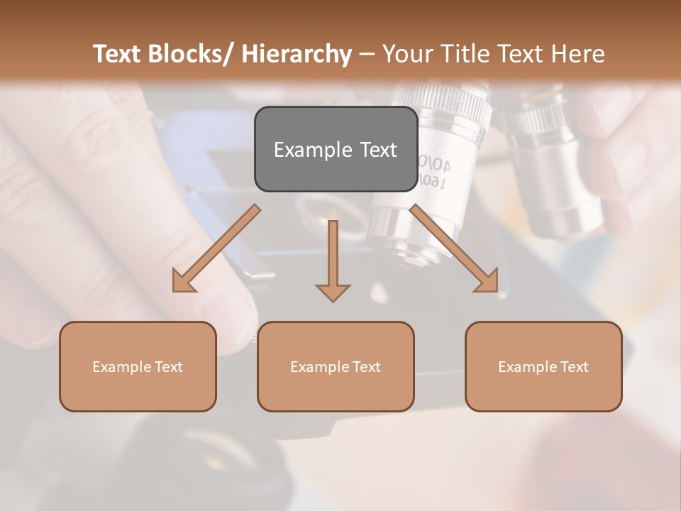 A Person Using A Microscope To Examine Something PowerPoint Template