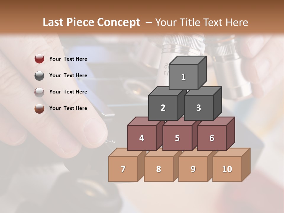 A Person Using A Microscope To Examine Something PowerPoint Template