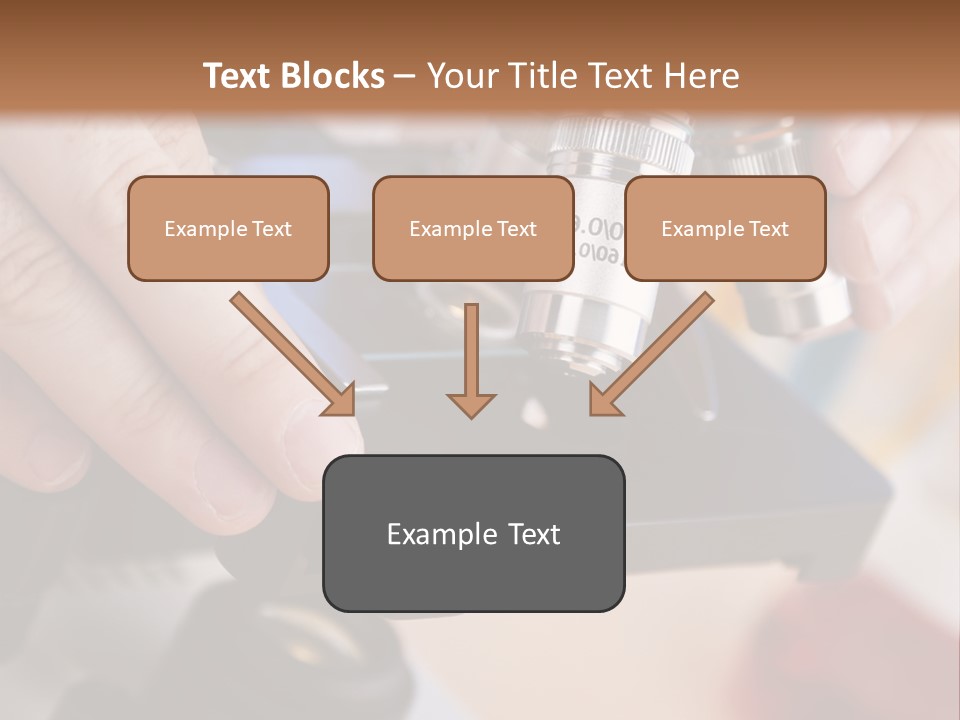 A Person Using A Microscope To Examine Something PowerPoint Template