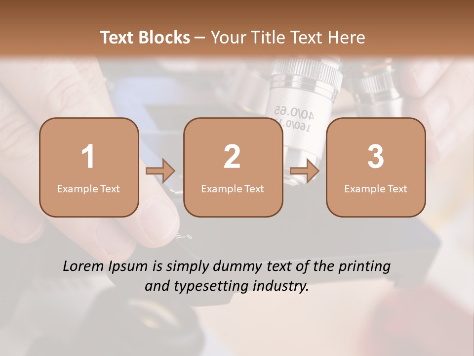 A Person Using A Microscope To Examine Something PowerPoint Template