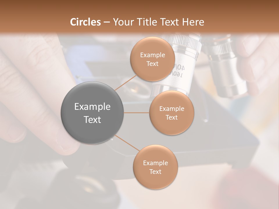 A Person Using A Microscope To Examine Something PowerPoint Template