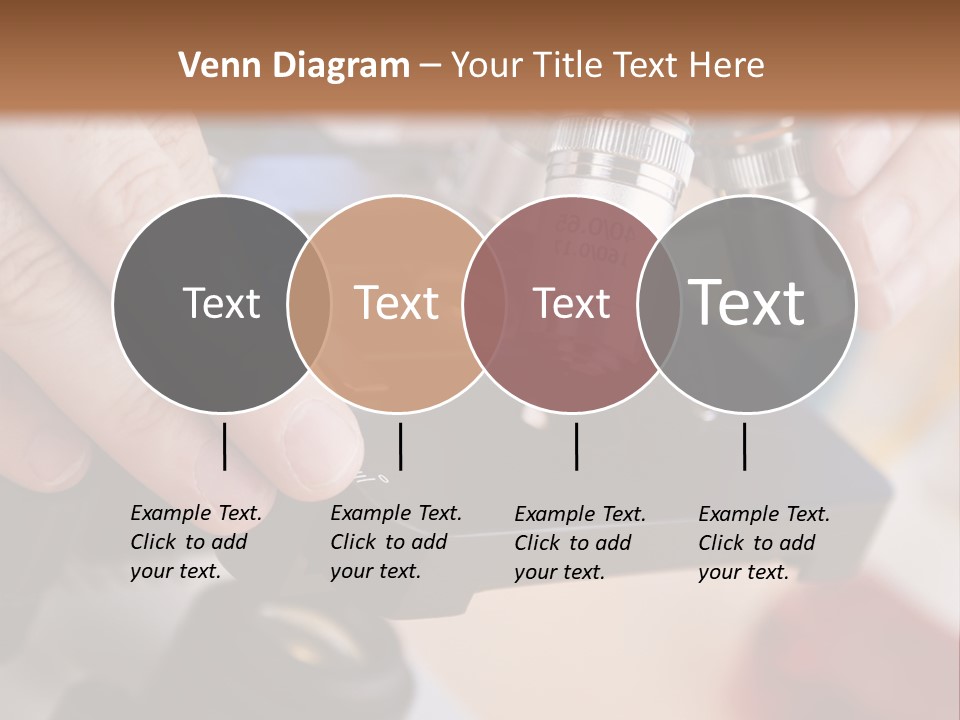 A Person Using A Microscope To Examine Something PowerPoint Template