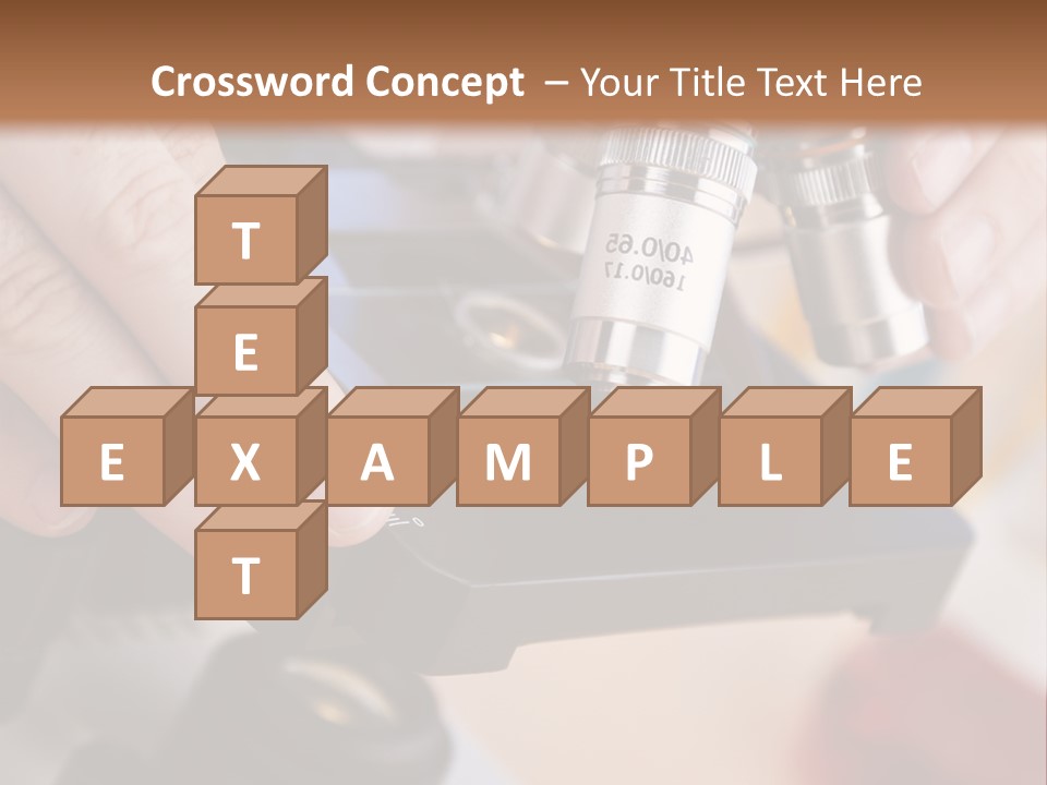 A Person Using A Microscope To Examine Something PowerPoint Template