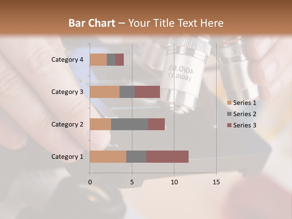 A Person Using A Microscope To Examine Something PowerPoint Template
