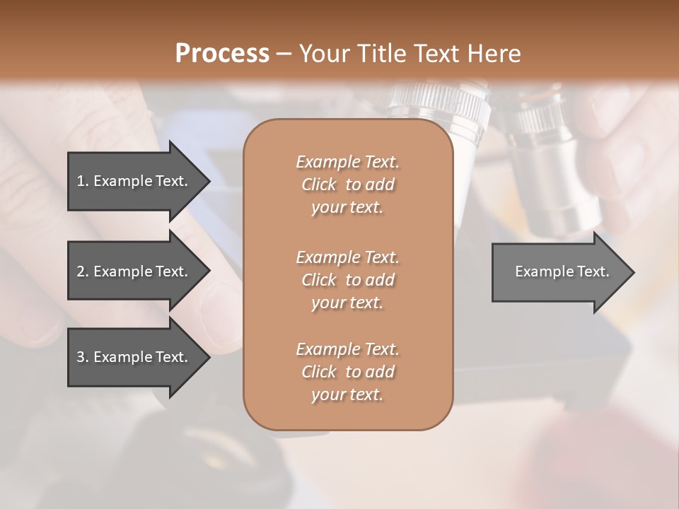 A Person Using A Microscope To Examine Something PowerPoint Template
