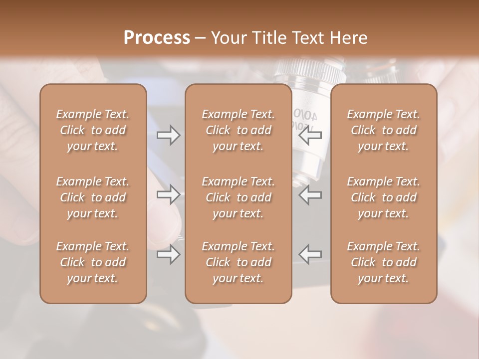 A Person Using A Microscope To Examine Something PowerPoint Template