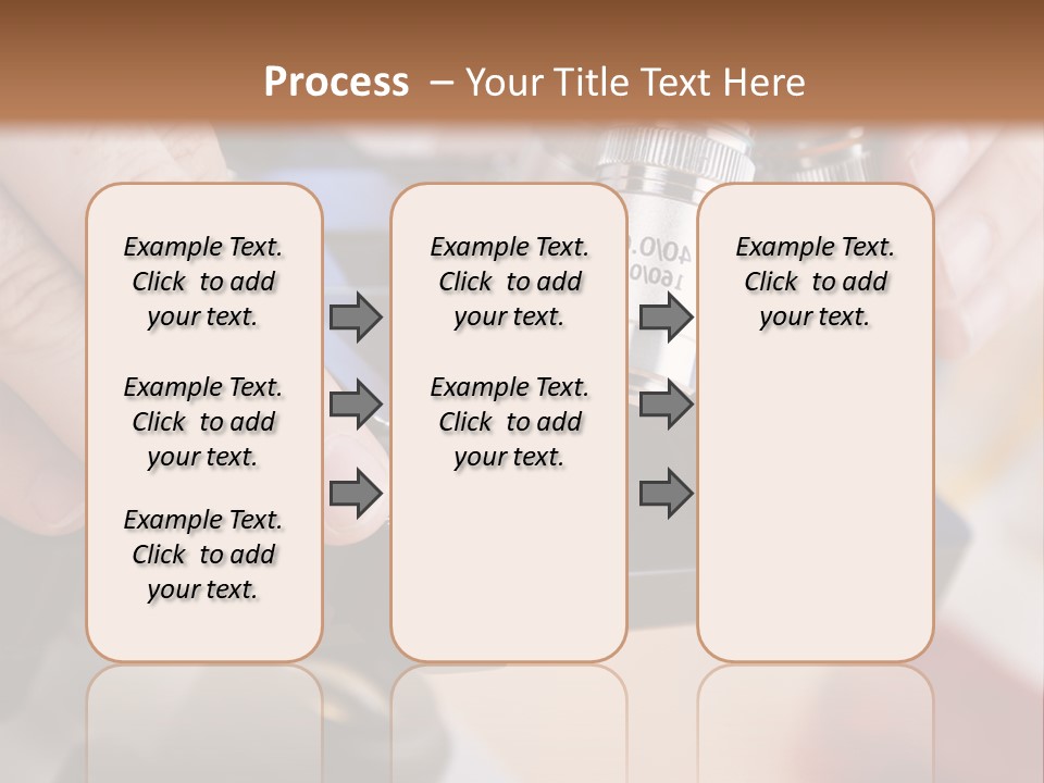 A Person Using A Microscope To Examine Something PowerPoint Template